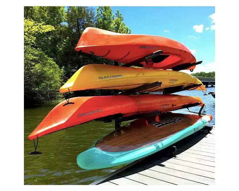Chesapeake Kayak Storage Dock Rack – Portabarche a 4 Livelli Regolabile per Pontile