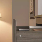 Cassettiera moderna a 3 cassetti – Comò da camera da letto con maniglie in metallo
