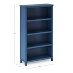 Taiga Scaffale a 4 Ripiani 137,2 cm – Mobile Contenitore in Legno per Camera da Letto o Stanza dei Giochi