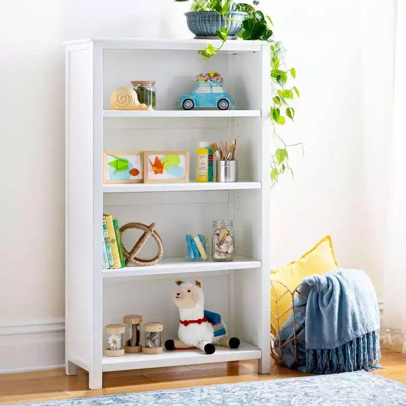 Taiga Scaffale a 4 Ripiani 137,2 cm – Mobile Contenitore in Legno per Camera da Letto o Stanza dei Giochi