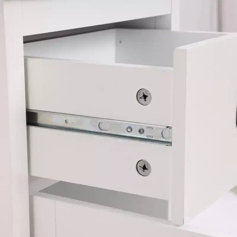 Mobile contenitore da bagno a torre in legno bianco da 160 cm