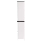 Mobile contenitore da bagno a torre in legno bianco da 160 cm