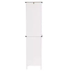 Mobile contenitore da bagno a torre in legno bianco da 160 cm