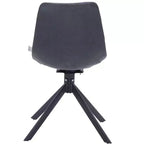 Sedia da pranzo girevole Markley Modern in pelle – Seduta imbottita con gambe in metallo