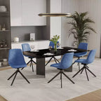 Sedia da pranzo girevole Markley Modern in pelle – Seduta imbottita con gambe in metallo