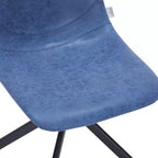 Sedia da pranzo girevole Markley Modern in pelle – Seduta imbottita con gambe in metallo
