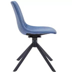 Sedia da pranzo girevole Markley Modern in pelle – Seduta imbottita con gambe in metallo