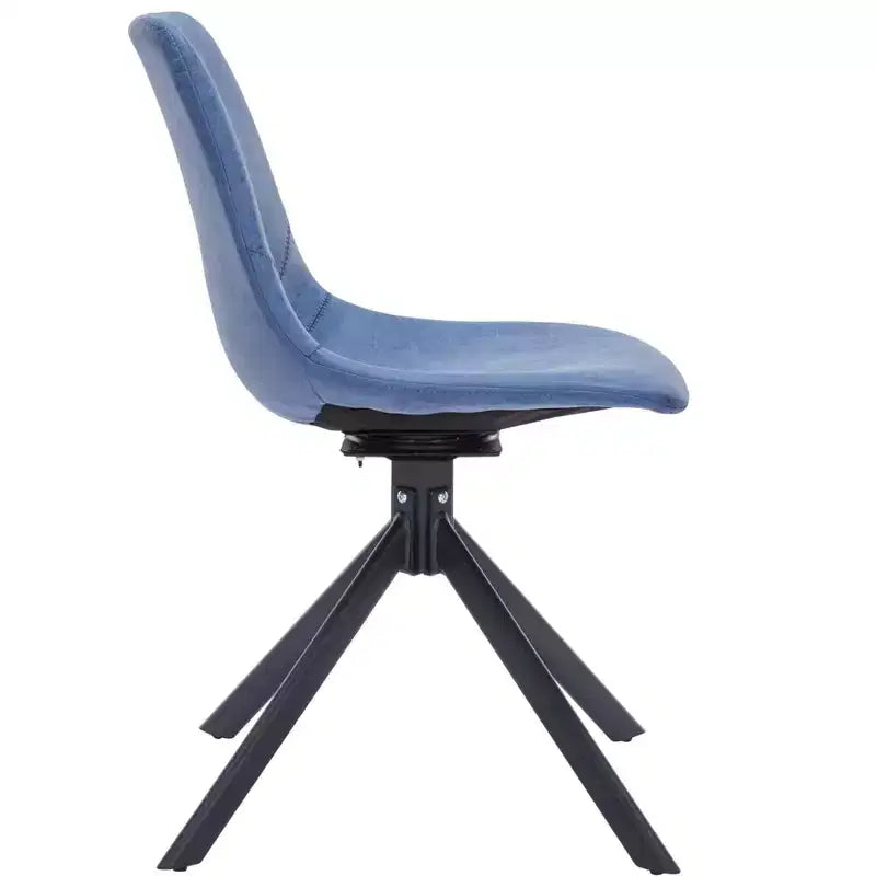 Sedia da pranzo girevole Markley Modern in pelle – Seduta imbottita con gambe in metallo