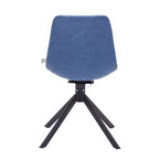 Sedia da pranzo girevole Markley Modern in pelle – Seduta imbottita con gambe in metallo