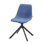 Sedia da pranzo girevole Markley Modern in pelle – Seduta imbottita con gambe in metallo
