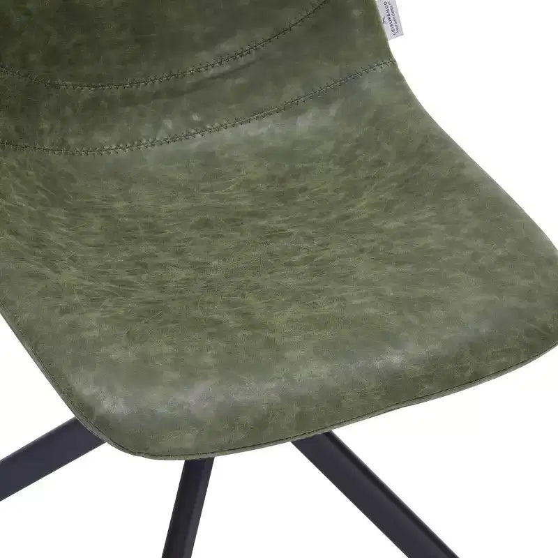 Sedia da pranzo girevole Markley Modern in pelle – Seduta imbottita con gambe in metallo