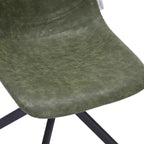 Sedia da pranzo girevole Markley Modern in pelle – Seduta imbottita con gambe in metallo