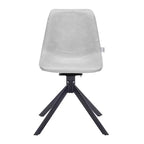 Sedia da pranzo girevole Markley Modern in pelle – Seduta imbottita con gambe in metallo