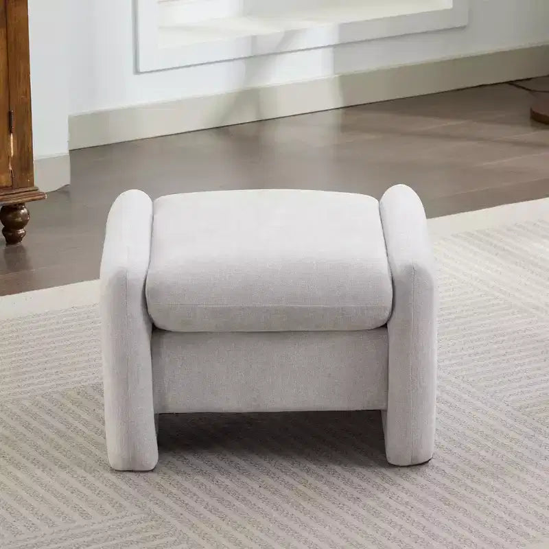 Pouf letto e soggiorno oversize in velluto ciniglia