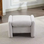 Pouf letto e soggiorno oversize in velluto ciniglia