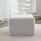 Pouf letto e soggiorno oversize in velluto ciniglia