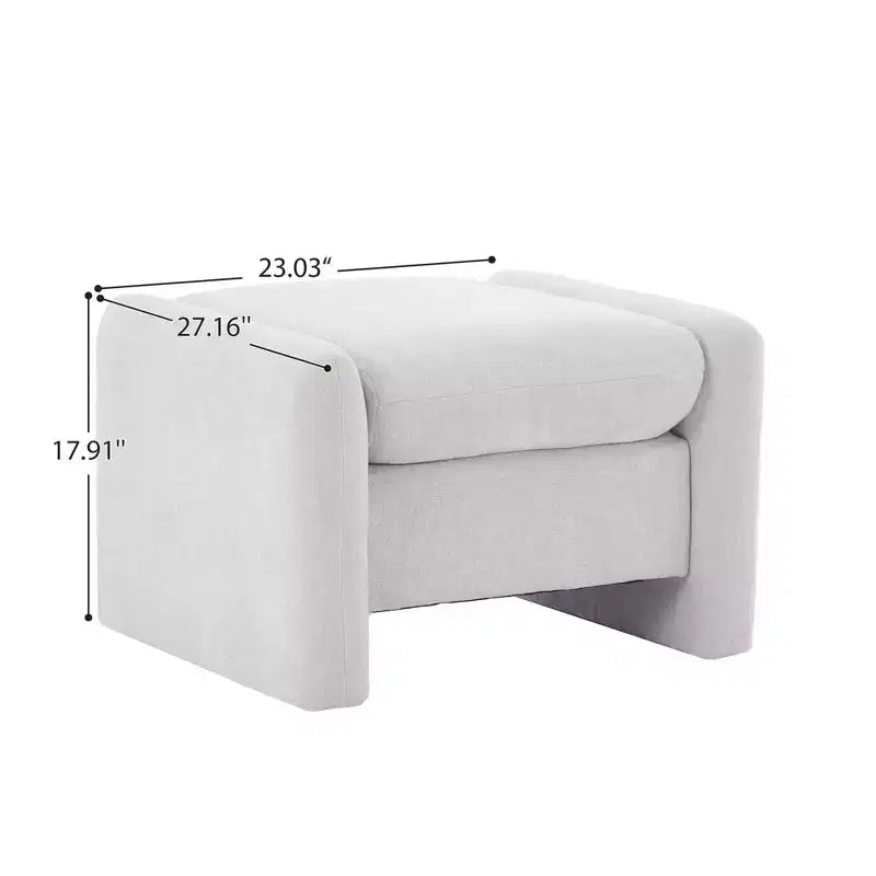 Pouf letto e soggiorno oversize in velluto ciniglia