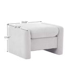 Pouf letto e soggiorno oversize in velluto ciniglia