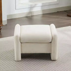 Pouf letto e soggiorno oversize in velluto ciniglia