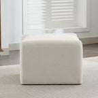 Pouf letto e soggiorno oversize in velluto ciniglia