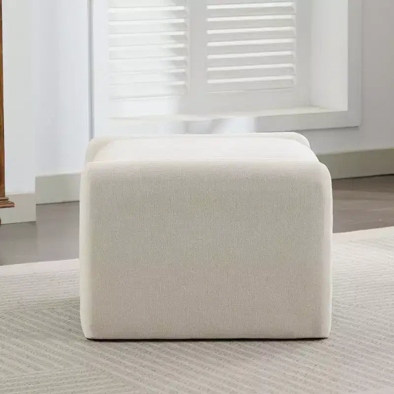 Pouf letto e soggiorno oversize in velluto ciniglia