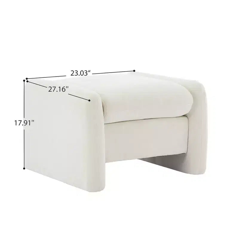 Pouf letto e soggiorno oversize in velluto ciniglia