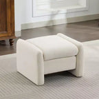 Pouf letto e soggiorno oversize in velluto ciniglia