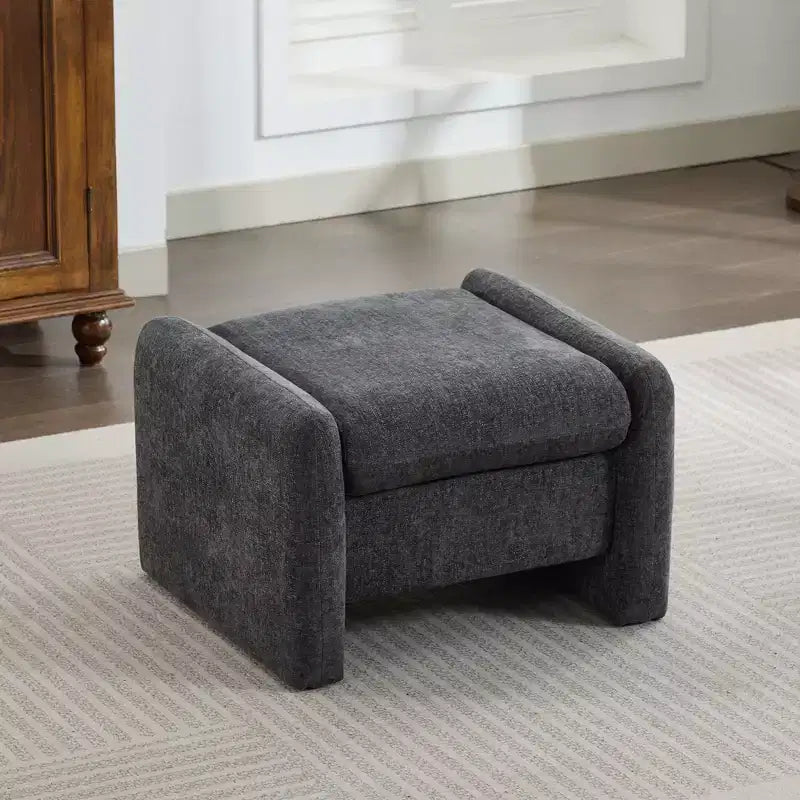 Pouf letto e soggiorno oversize in velluto ciniglia