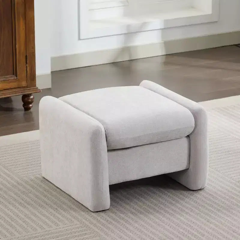 Pouf letto e soggiorno oversize in velluto ciniglia