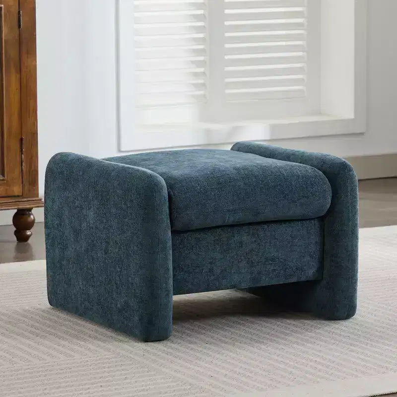 Pouf letto e soggiorno oversize in velluto ciniglia