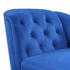 Divano Chaiselongue in Velluto da 147,3 cm – Bracciolo a Destra con Borchie e Gambe Solide
