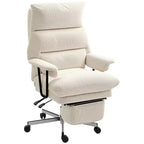 Large Overstuffed High Back Office Chair with Lumbar Support & Footrest