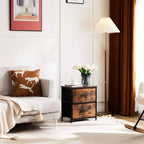 Cassettiera con Struttura in Metallo e Piano in Legno: 7 Cassetti