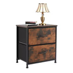 Cassettiera con Struttura in Metallo e Piano in Legno: 7 Cassetti