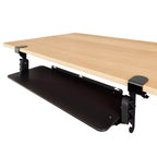 Vassoio ergonomico estraibile da tastiera sotto la scrivania KT4 con morsetto – Nero
