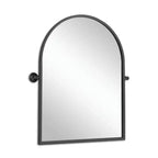 Specchio da Appendere in Ferro Nero Ad Angolo Retto Ad Arco 91x61x4cm