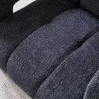 Poltrona accent imbottita ampia in Bouclé – Struttura in legno massello, schiuma ad alta densità