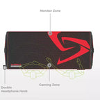 Scrivania da gioco regolabile in altezza con illuminazione RGB, 165,1 cm (L) × 69,8 cm (P) x 73,7 cm - 123,2 cm H