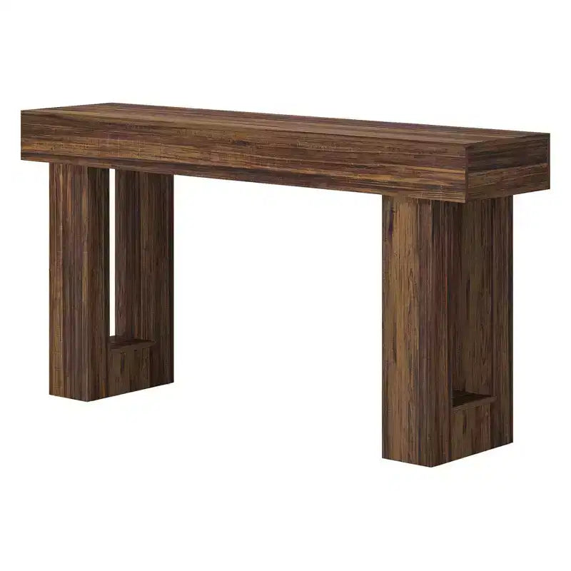 63’’ Rustic Country Style Wooden Sofa Table – Entryway Accent Console