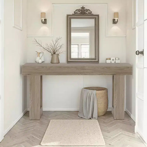 Tavolo Consolle Rustico in Legno Stile Country da 160,0 cm – Tavolo d'Ingresso/Accento