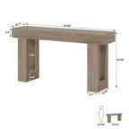 Tavolo Consolle Rustico in Legno Stile Country da 160,0 cm – Tavolo d'Ingresso/Accento