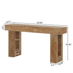 Tavolo Consolle Rustico in Legno Stile Country da 160,0 cm – Tavolo d'Ingresso/Accento