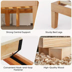 Giroletto in Legno Senza Molle con Robuste Doghe – Design Minimalista, Facile da Montare