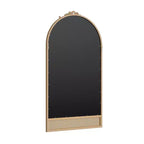 Specchio da parete con cornice in alluminio nero, dimensioni ca. 96,0 × 66,0 cm