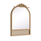 Specchio da parete con cornice in alluminio nero, dimensioni ca. 96,0 × 66,0 cm