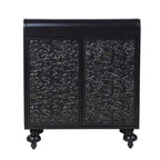 Mobiletto d'accento Art con 2 ante – Credenza/Buffet invecchiato con contenitore