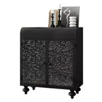 Mobiletto d'accento Art con 2 ante – Credenza/Buffet invecchiato con contenitore