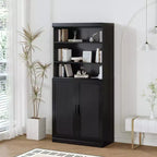Wood Accent Cabinet with Adjustable Shelves – Versatile Home Storage