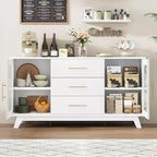 Mobiletto Bar Coffer con 2 Ante in Vetro Scanalato