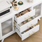 Mobiletto Bar Coffer con 2 Ante in Vetro Scanalato